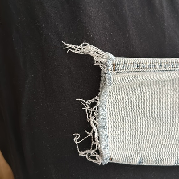 WE THE FREE ACID WASH SKINNY HIGHWAISTED JEANS - Picture 3 of 5